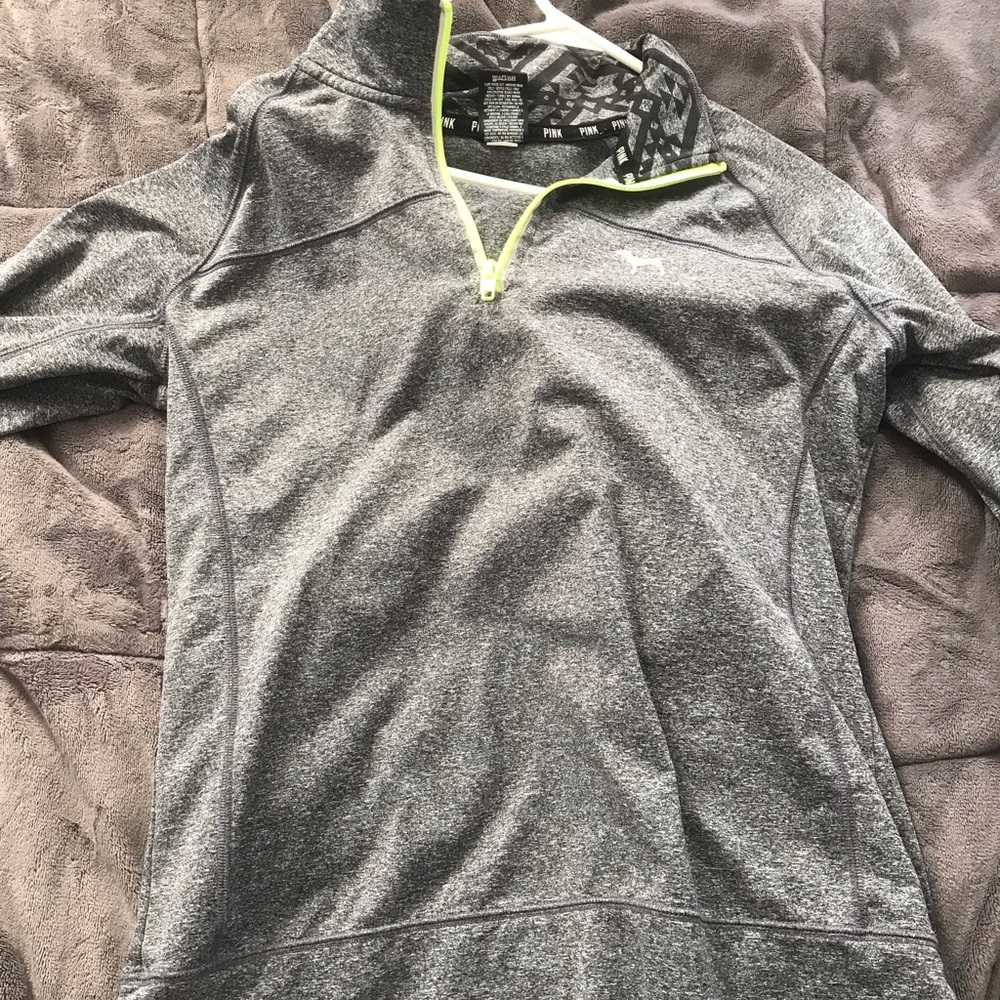 Grey quarter zip